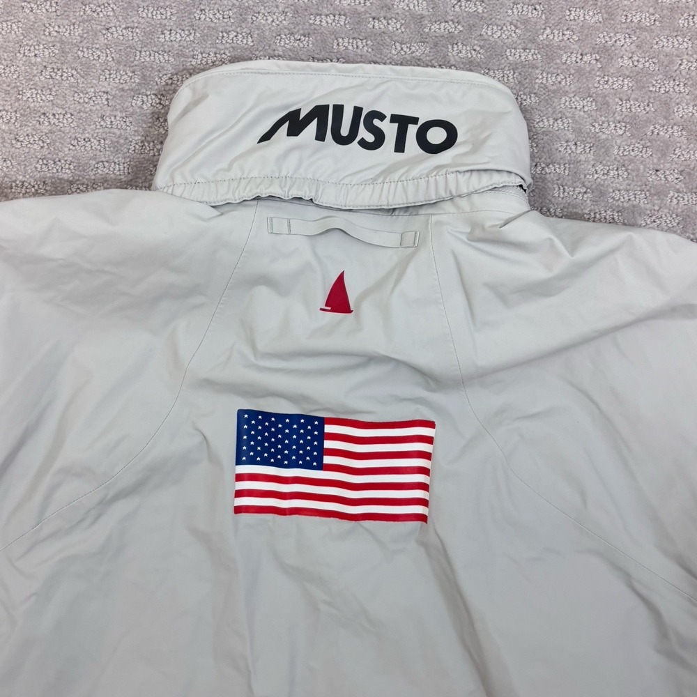 Musto Sardinia BR1 Jacket Platinum Waterproof Men's Sz 2XL Stars And Stripes USA - Picture 12 of 12